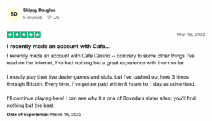 cafe casino reviews